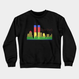 Vintage Manhattan Skyline Crewneck Sweatshirt